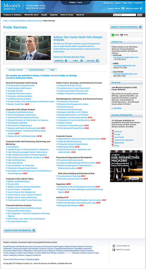 An image of the cluttered, overwhelming course catalog as it was in 2019